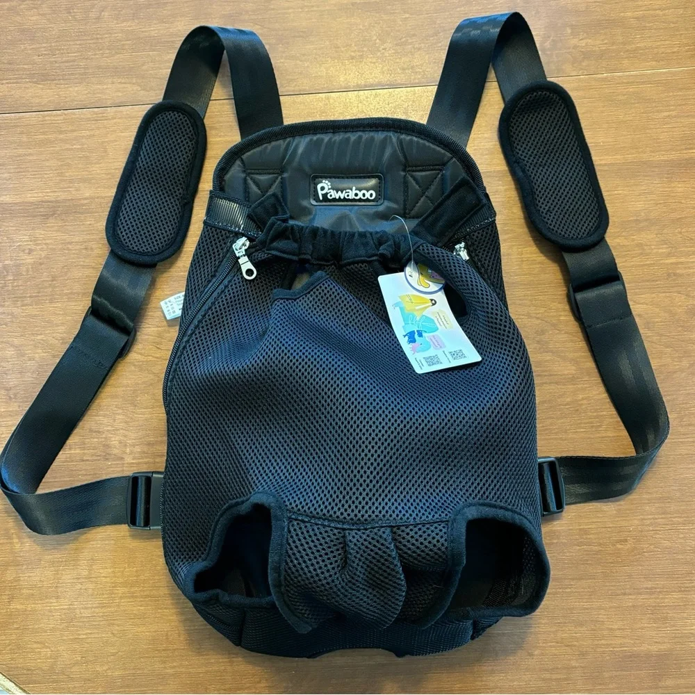Pawaboo Black Dog Carrier Backpack